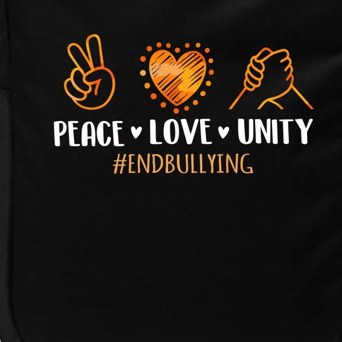 Unity Day Orange Peace Love Unity End Bullying Kindness Impact Tech Backpack