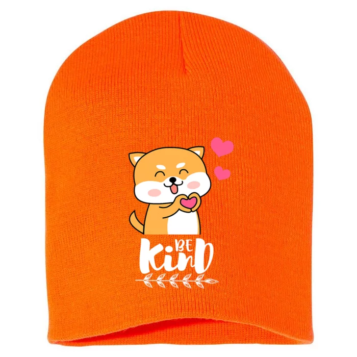 Unity Day Orange Dog Be Kind Anti Bullying Gift And Be Kind Short Acrylic Beanie