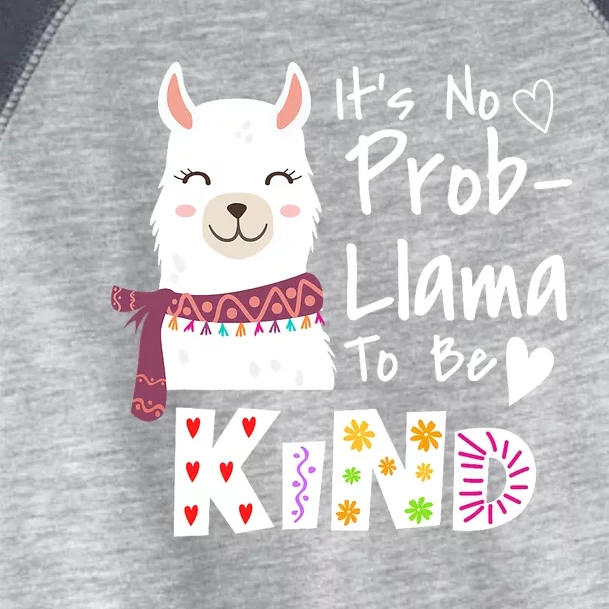 Unity Day Orange No Prob Llama Be Kind Anti Bullying Toddler Fine Jersey T-Shirt