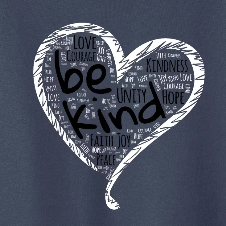 Unity Day Orange Heart Be Kind Anti Bullying Gift Toddler T-Shirt