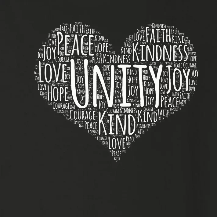 UNITY DAY Orange Heart Anti Bullying Kindness Teacher Toddler Long Sleeve Shirt