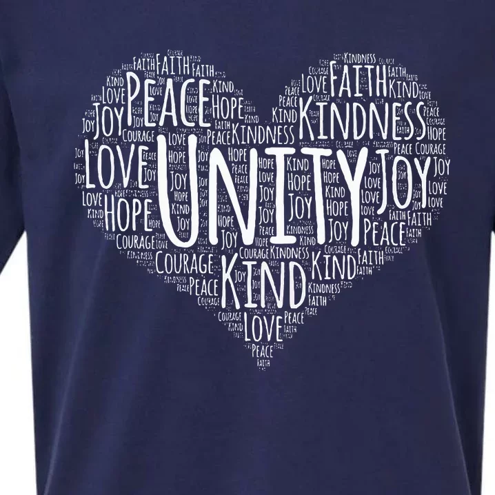 UNITY DAY Orange Heart Anti Bullying Kindness Teacher Sueded Cloud Jersey T-Shirt