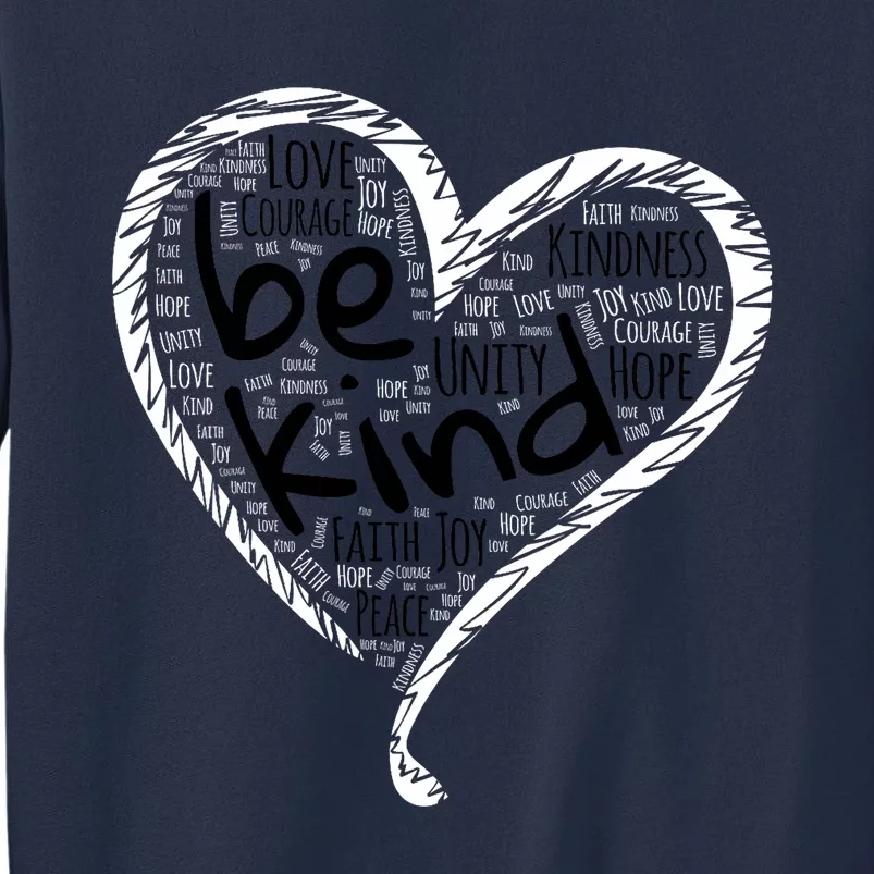 Unity Day Orange Heart Be Kind Anti Bullying Gift Sweatshirt