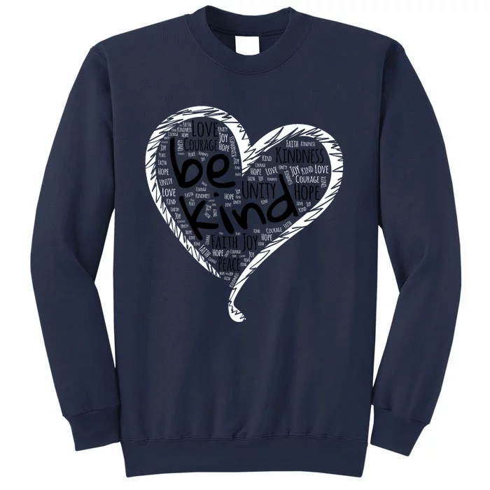 Unity Day Orange Heart Be Kind Anti Bullying Gift Sweatshirt