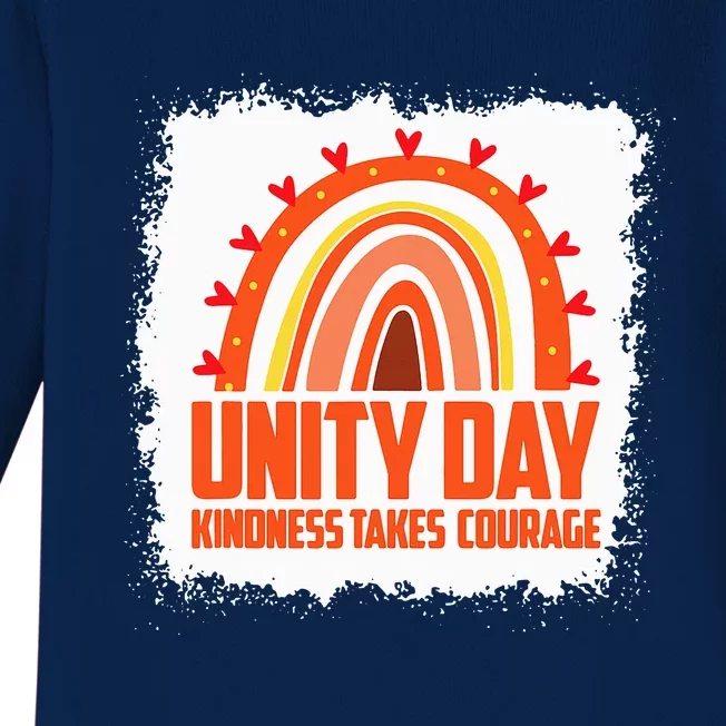 Unity Day Orange Kindness Takes Courage Unity Day Baby Long Sleeve Bodysuit