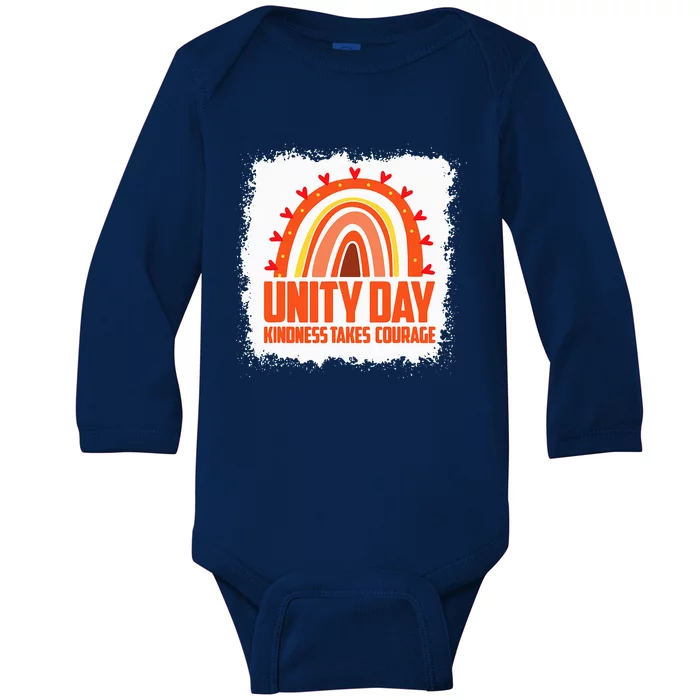 Unity Day Orange Kindness Takes Courage Unity Day Baby Long Sleeve Bodysuit