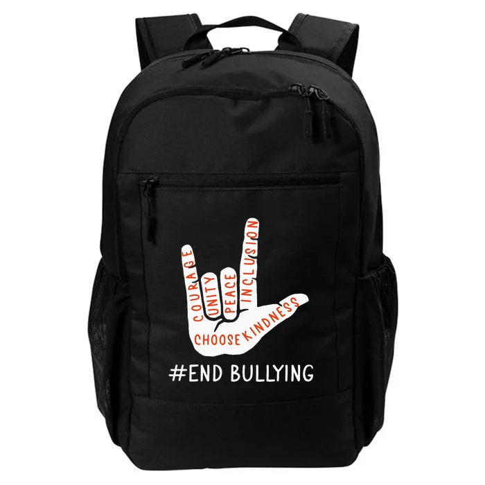 Unity Day Orange Anti Bullying Love Peace Inclusion Teachers Daily Commute Backpack