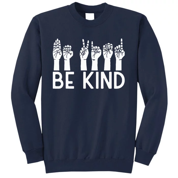 Unity Day Orange Be kind End Bullying For Man Tall Sweatshirt