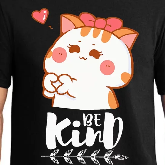 Unity Day Orange Cat Be Kind Anti Bullying Gift And Be kind Pajama Set