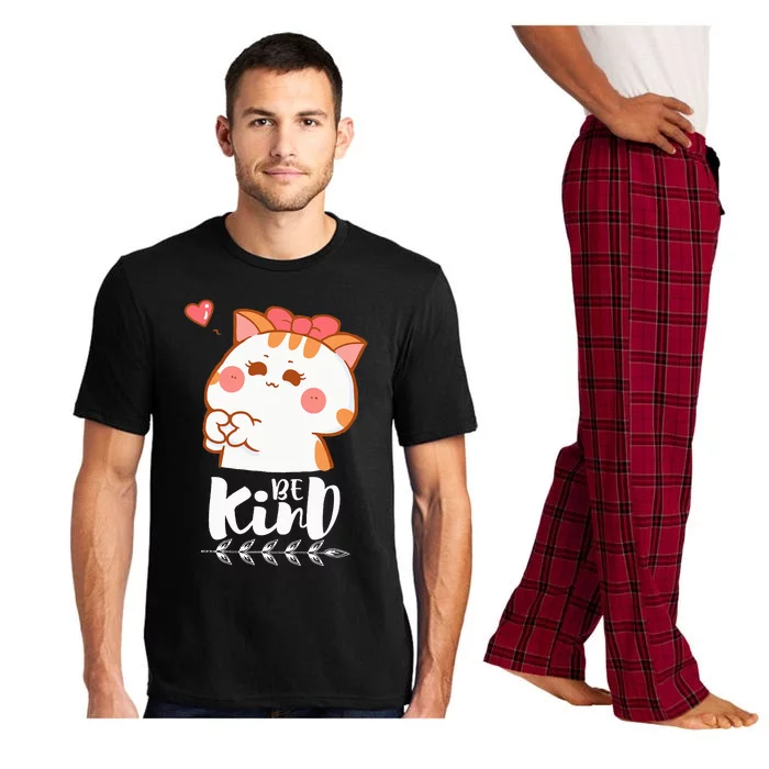 Unity Day Orange Cat Be Kind Anti Bullying Gift And Be kind Pajama Set