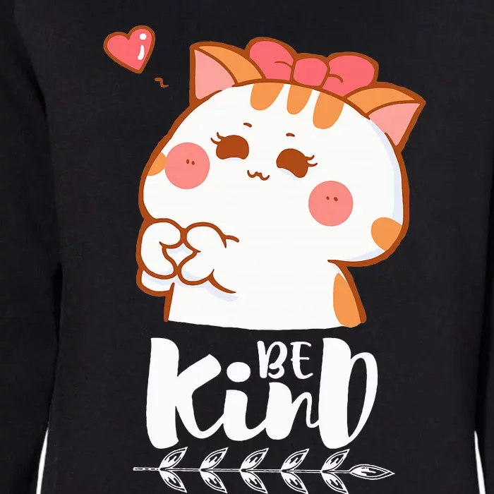 Unity Day Orange Cat Be Kind Anti Bullying Gift And Be kind Womens California Wash Sweatshirt