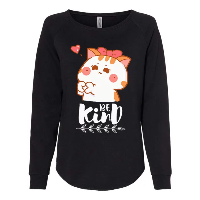 Unity Day Orange Cat Be Kind Anti Bullying Gift And Be kind Womens California Wash Sweatshirt