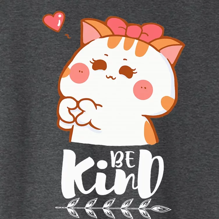 Unity Day Orange Cat Be Kind Anti Bullying Gift And Be kind Women's Crop Top Tee