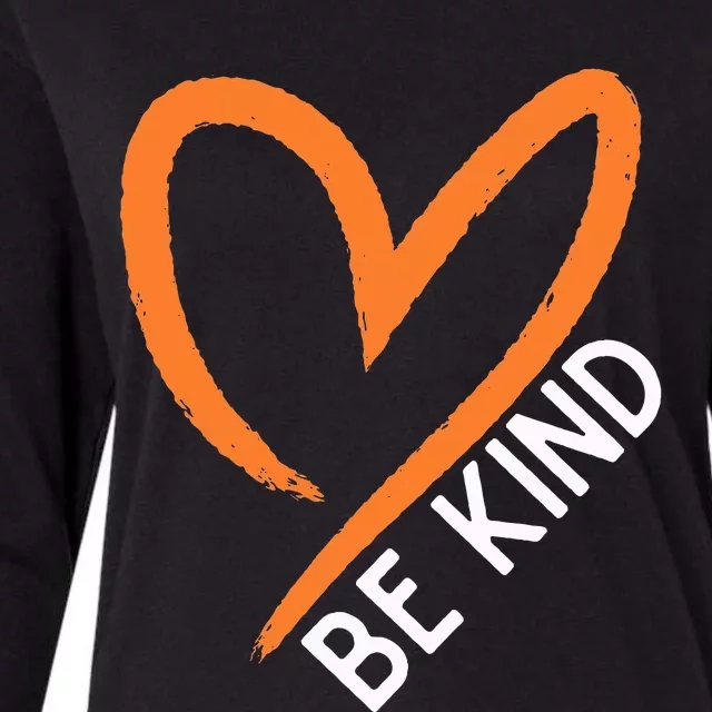 Unity Day Orange Heart Be Kind Anti Bullying Gifts Womens Cotton Relaxed Long Sleeve T-Shirt