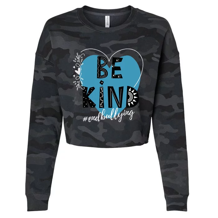 Unity Day Orange Anti Bullying Prevention Kindness Be Kind Cropped Pullover Crew