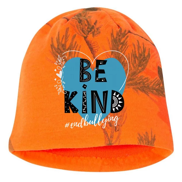 Unity Day Orange Anti Bullying Prevention Kindness Be Kind Kati - Camo Knit Beanie