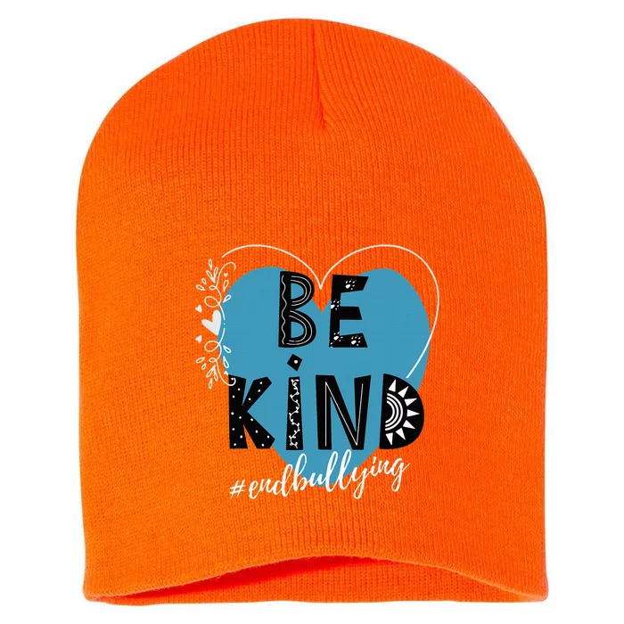 Unity Day Orange Anti Bullying Prevention Kindness Be Kind Short Acrylic Beanie