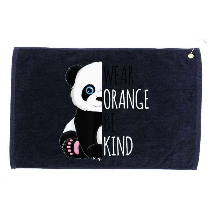 Unity Day Orange For With Cute Panda Be Kind Grommeted Golf Towel