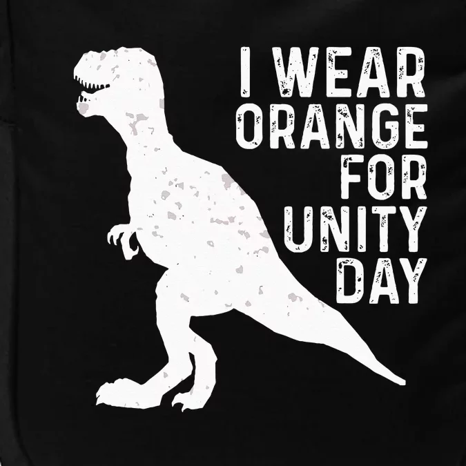 Unity Day Orange Kids Unity Day Dinosaur Impact Tech Backpack