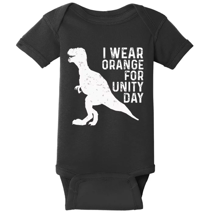 Unity Day Orange Kids Unity Day Dinosaur Baby Bodysuit