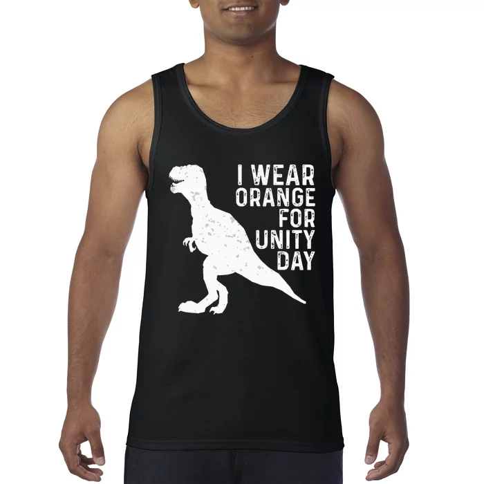 Unity Day Orange Kids Unity Day Dinosaur Tank Top