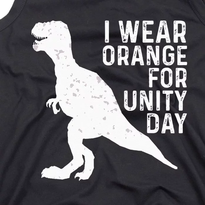 Unity Day Orange Kids Unity Day Dinosaur Tank Top