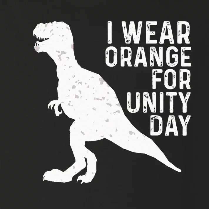 Unity Day Orange Kids Unity Day Dinosaur Toddler Long Sleeve Shirt