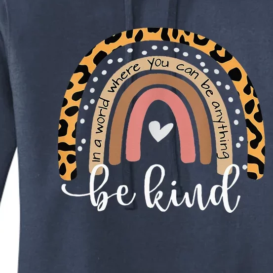 UNITY DAY Orange Anti Bullying Leopard Raibow Be Kind Women's Pullover Hoodie