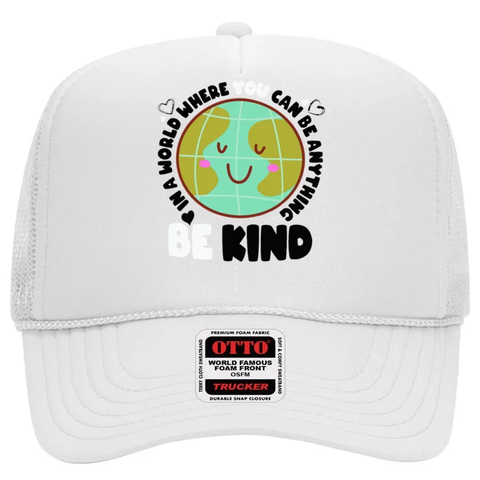 Unity Day Orange Be Kind Anti-Bullying Awareness High Crown Mesh Trucker Hat