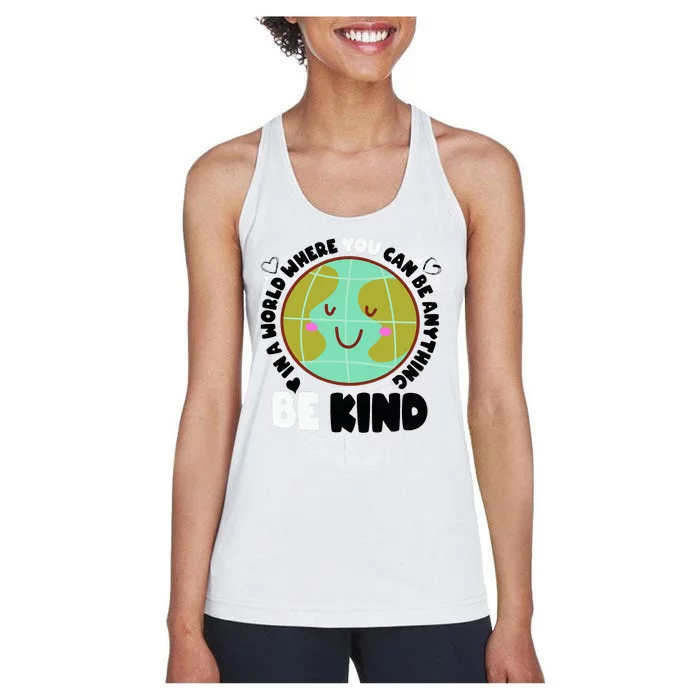 Unity Day Orange Be Kind Anti-Bullying Awareness Women's Racerback Tank