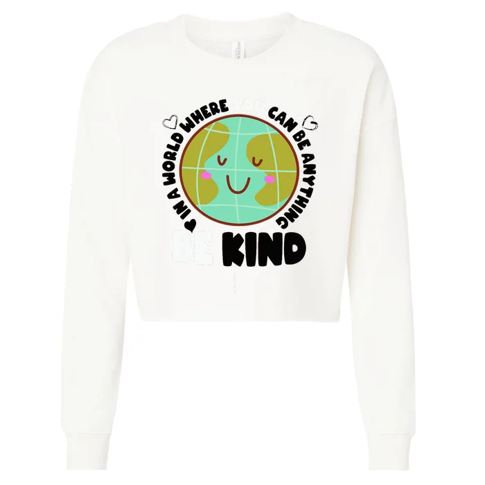 Unity Day Orange Be Kind Anti-Bullying Awareness Cropped Pullover Crew