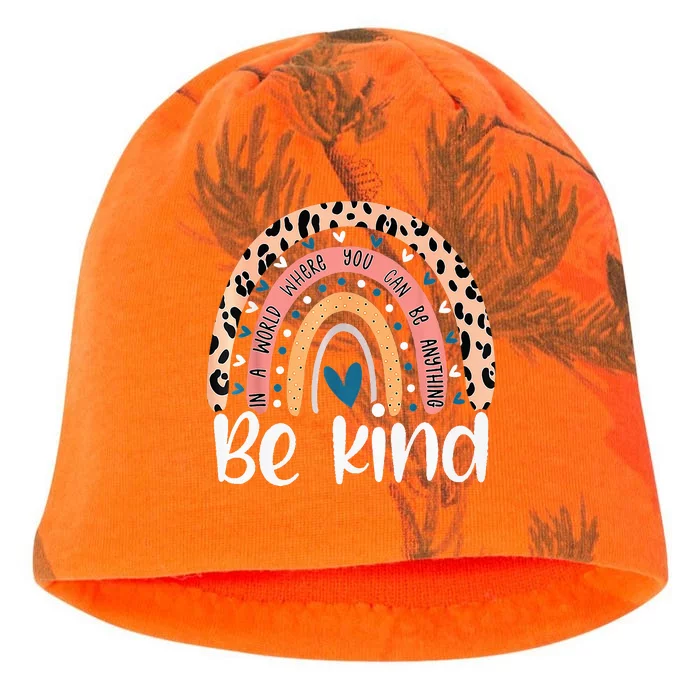 Unity Day Orange Anti Bullying Leopard Kati - Camo Knit Beanie