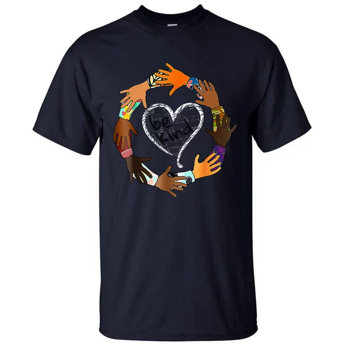 Unity Day Orange Heart Be Kind Anti Bullying Gift Tall T-Shirt