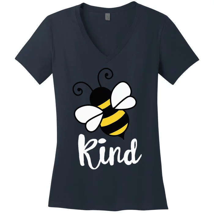 UNITY DAY Orange Anti Bullying Kindness Bee kind orange Women's V-Neck T-Shirt