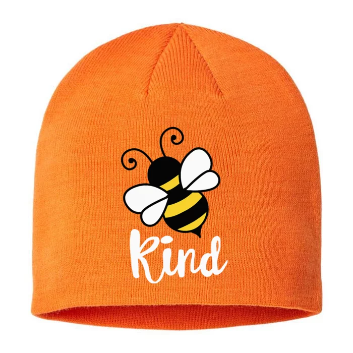 UNITY DAY Orange Anti Bullying Kindness Bee kind orange 8 1/2in Sustainable Knit Beanie