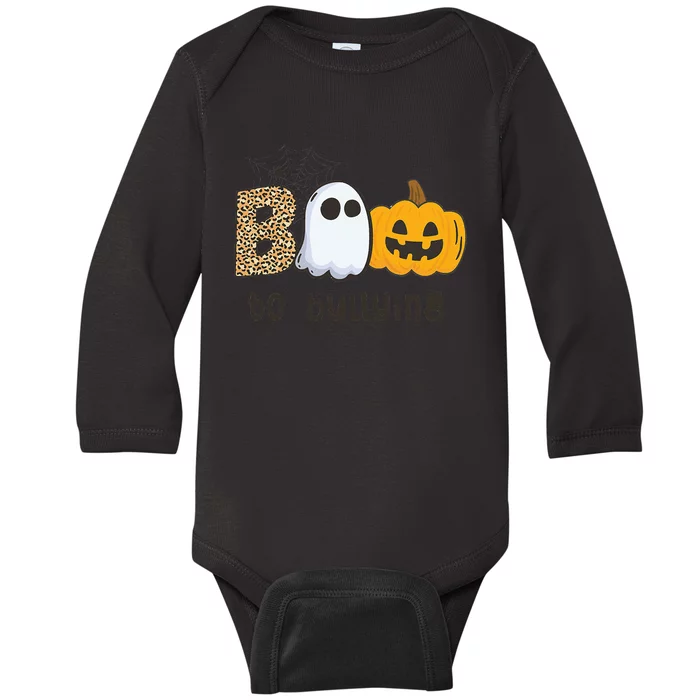 UNITY DAY Orange Anti Bullying Boo To Bullying Baby Long Sleeve Bodysuit