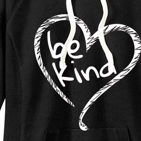 Unity Day Orange Heart Be Kind Anti Bullying Women's Fleece Hoodie