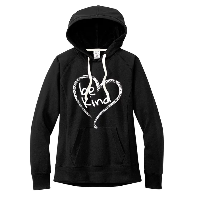 Unity Day Orange Heart Be Kind Anti Bullying Women's Fleece Hoodie