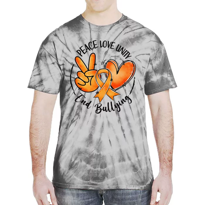 Unity Day Orange Peace Love Unity End Bullying Kindness Gift Tie-Dye T-Shirt