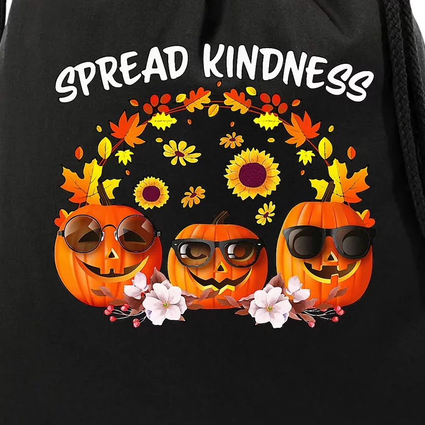 Unity Day Orange Spread Kindness Anti Bullying Pumpkin Drawstring Bag