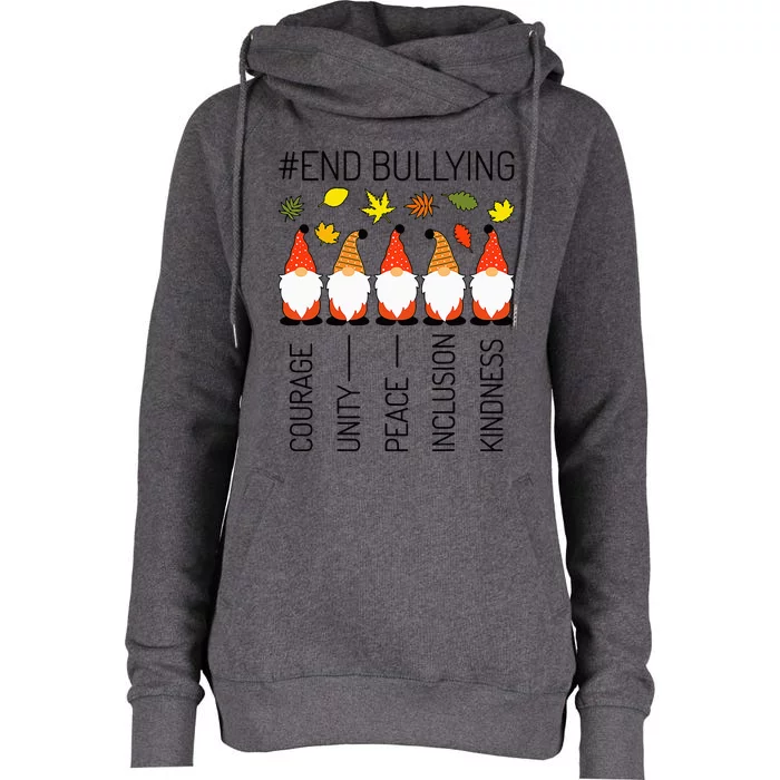 Unity Day Orange Anti Bullying Prevention No Bullying Womens Funnel Neck Pullover Hood