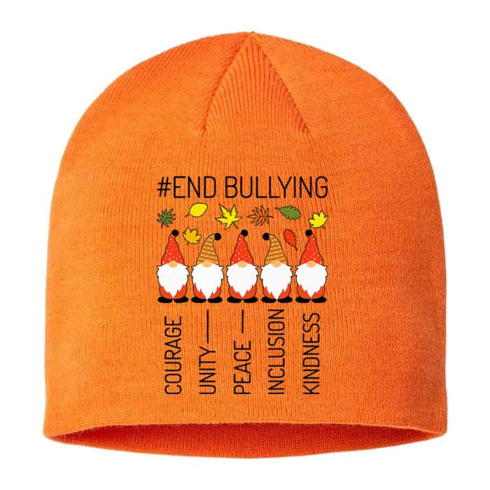 Unity Day Orange Anti Bullying Prevention No Bullying 8 1/2in Sustainable Knit Beanie