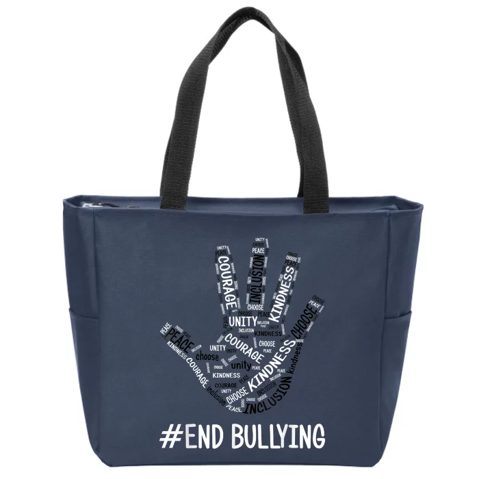 Unity Day Orange 2022 Anti Bullying Love Sign Language Zip Tote Bag