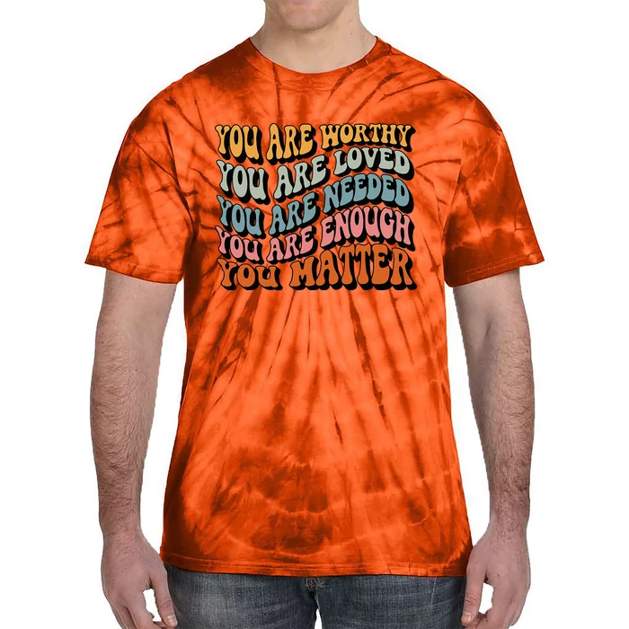 Unity Day Orange Teacher You Matter orange be kind Tie-Dye T-Shirt