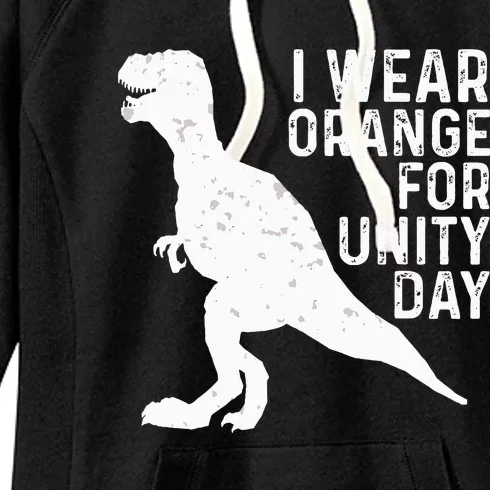 Unity Day Orange Unity Day Dinosaur Women's Fleece Hoodie