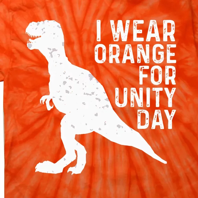 Unity Day Orange Unity Day Dinosaur Tie-Dye T-Shirt