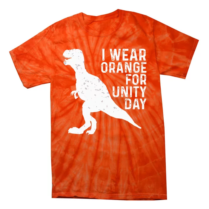 Unity Day Orange Unity Day Dinosaur Tie-Dye T-Shirt