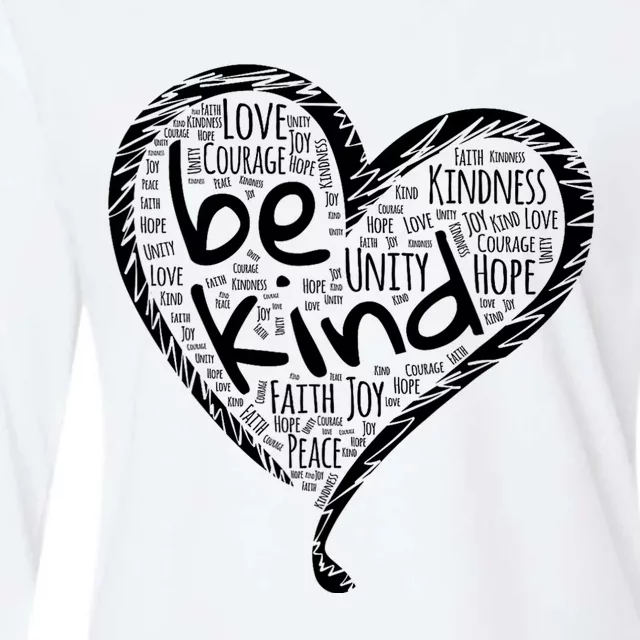 Unity Day Orange Heart Be Kind Anti Bullying Womens Cotton Relaxed Long Sleeve T-Shirt