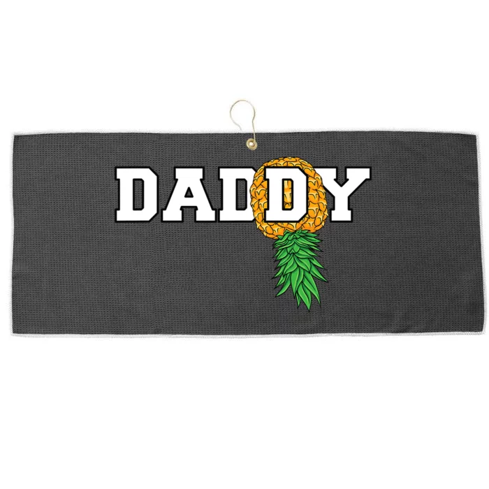 Upside Down Pineapple Swinger Daddy Men Large Microfiber Waffle Golf Towel