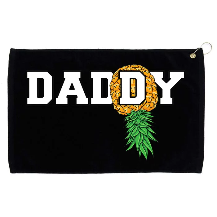 Upside Down Pineapple Swinger Daddy Men Grommeted Golf Towel